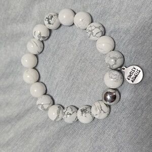 Kinsley Armelle Silver White Howlite Bracelet - New/Never Worn